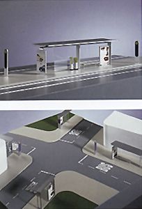 Bus and tram shelter system
