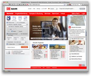 Website www.bahn.de