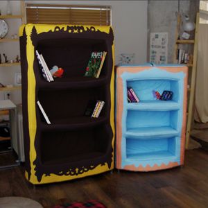 bookcase changing table