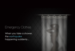Emergency Clothes If World Design Guide, Emergency Shower Curtain