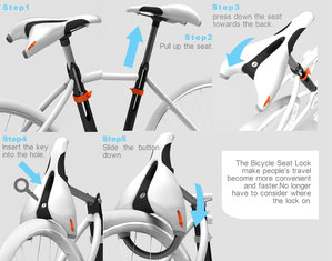 how to lock bike seat