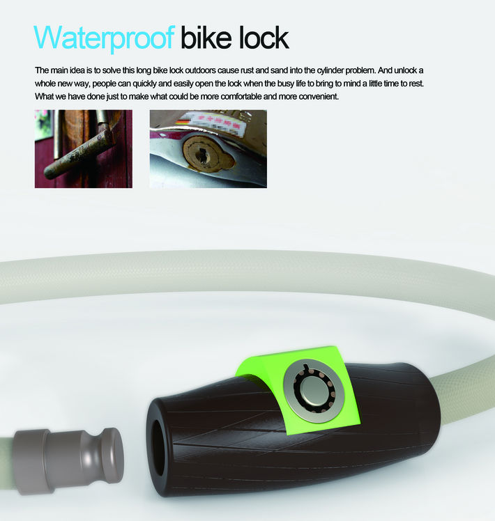 waterproof bike lock