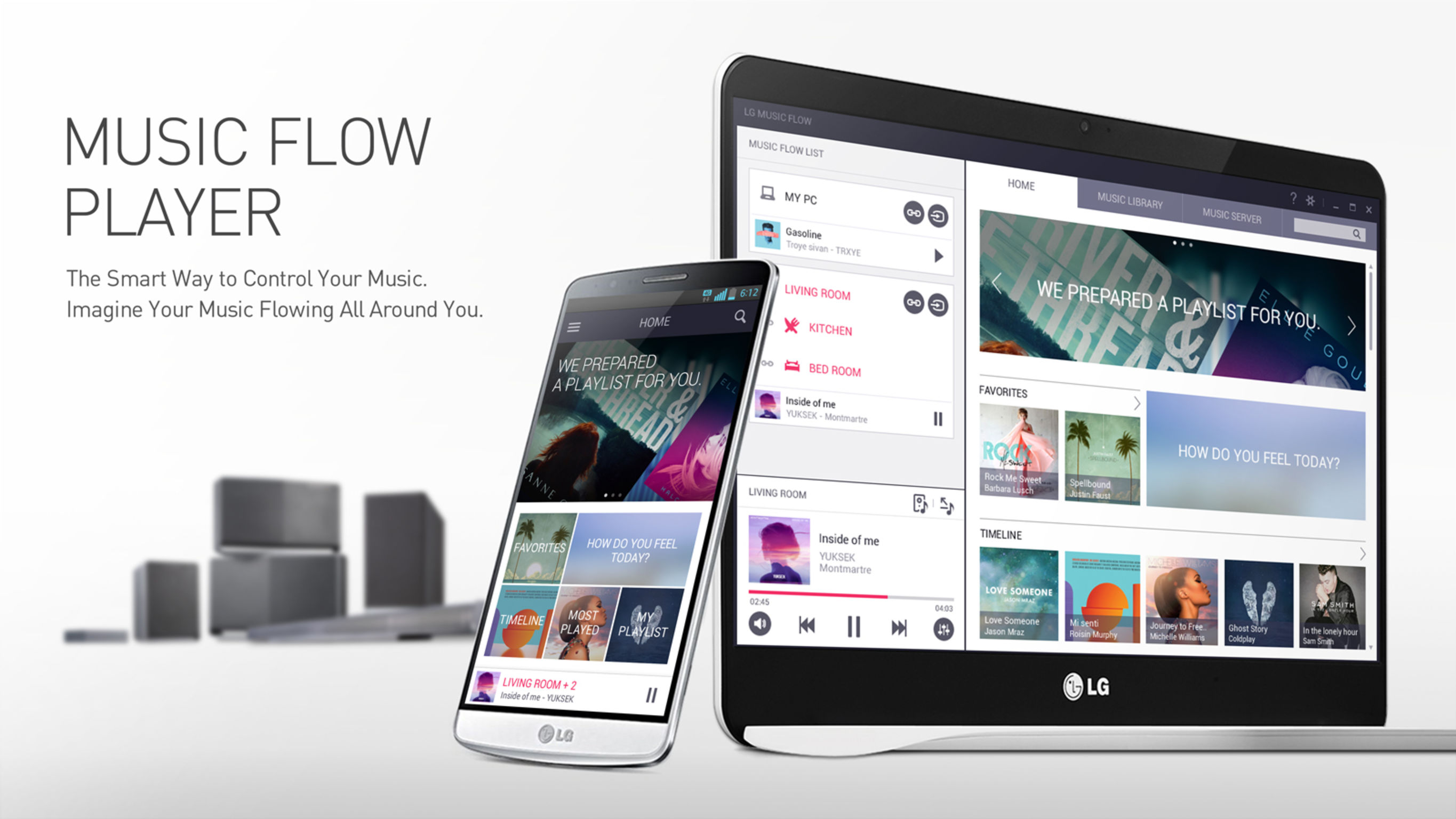 LG Music Flow GUI