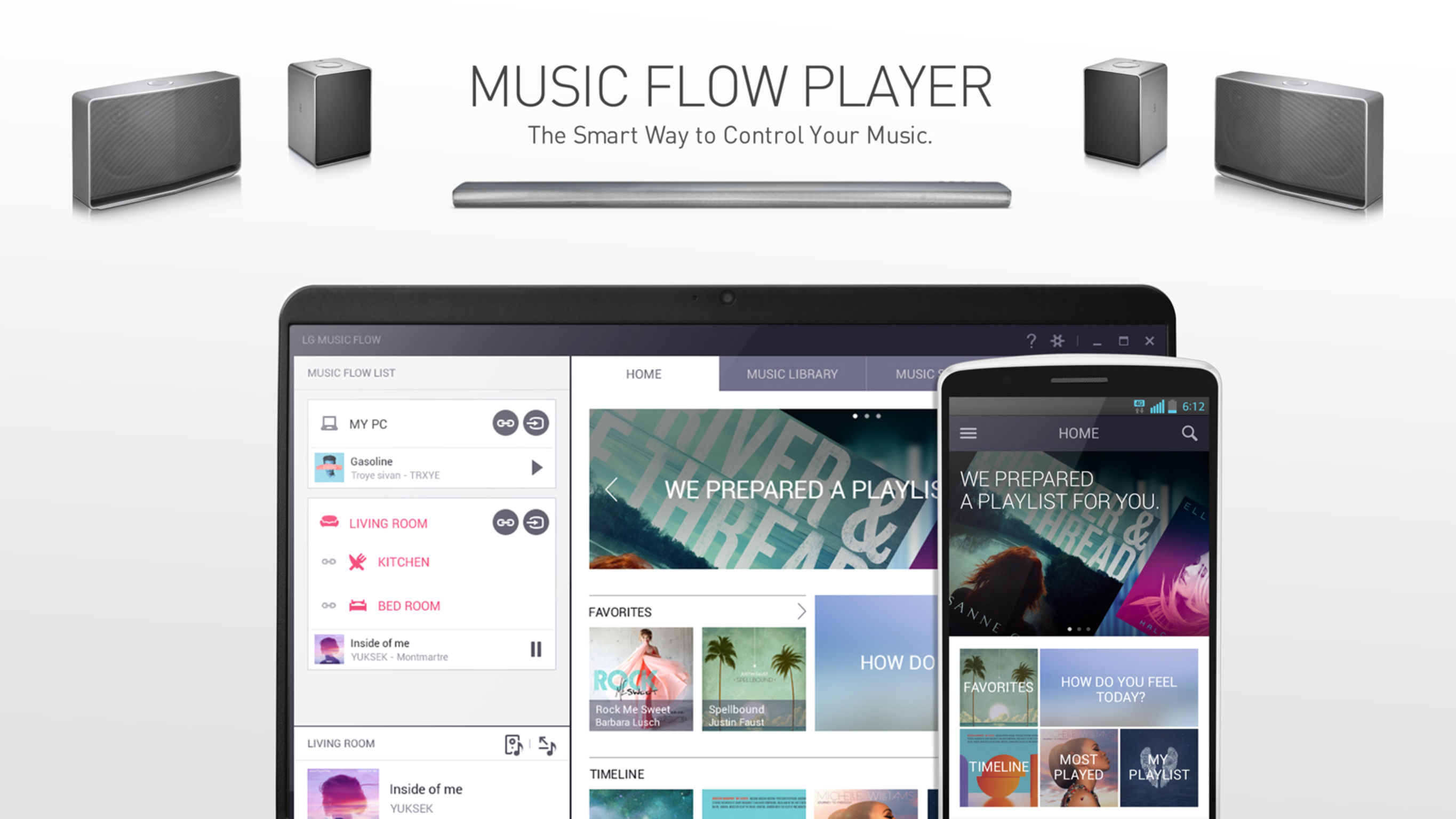 LG Music Flow GUI