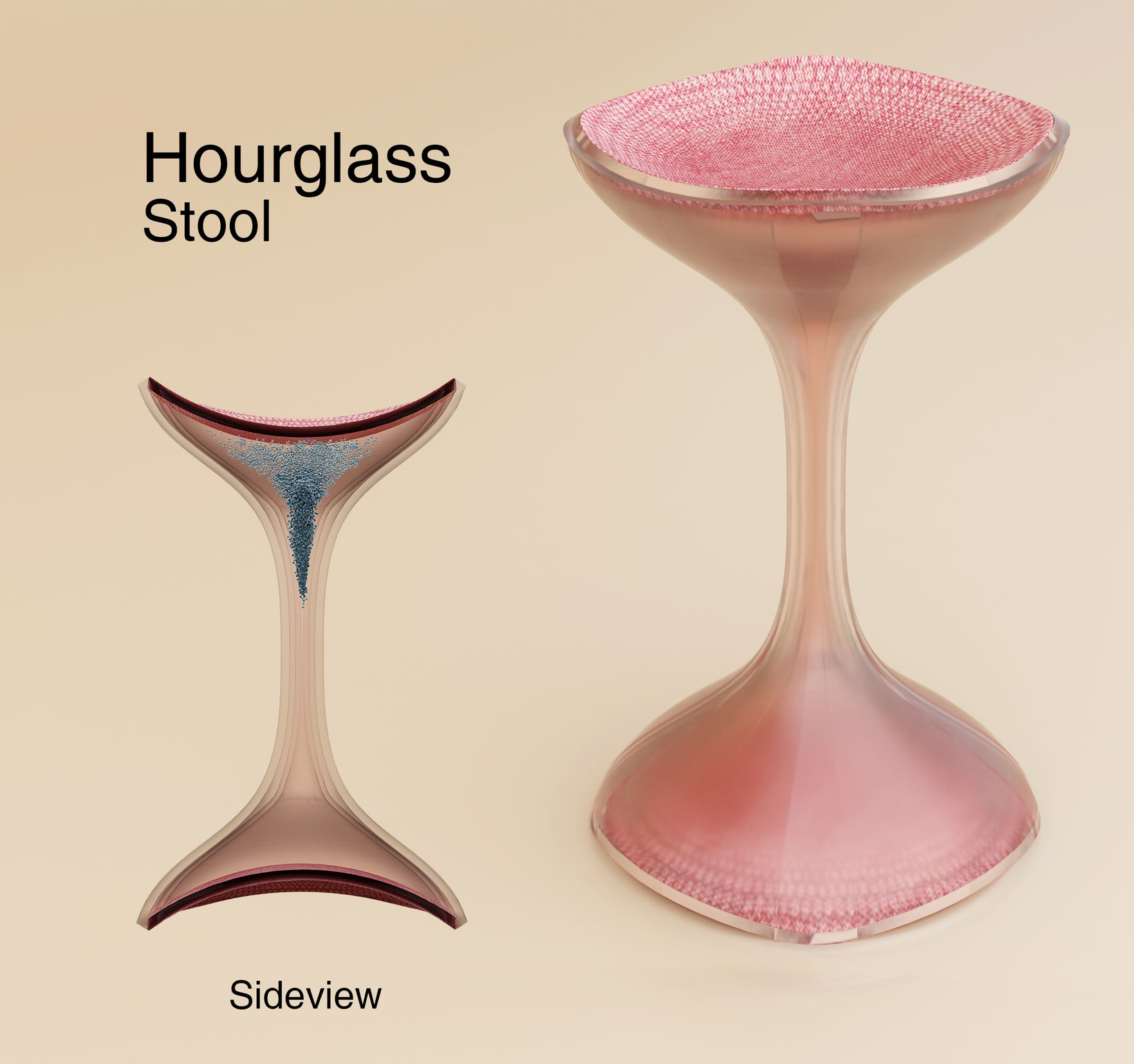 hourglass stool
