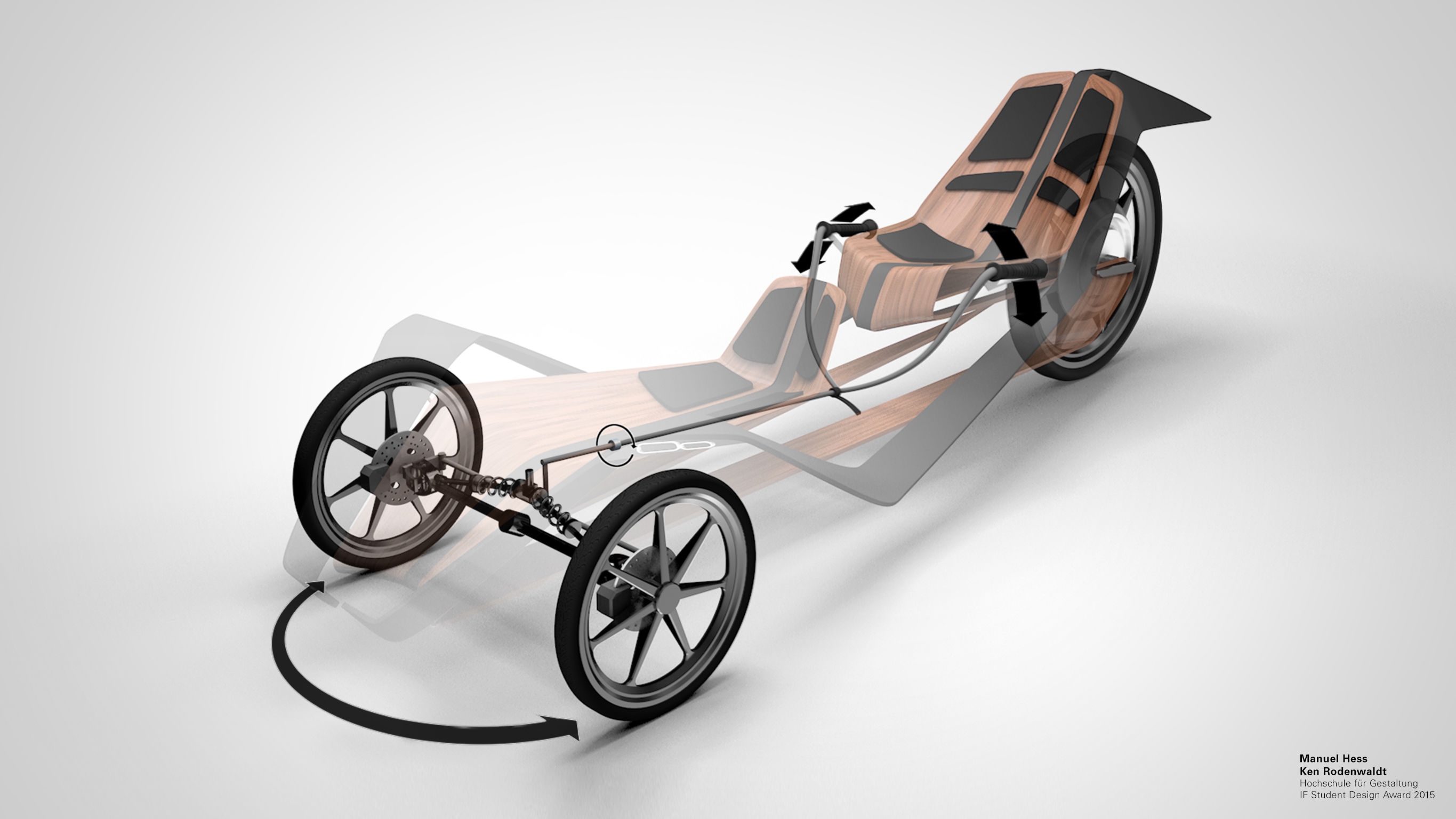 recumbent urban tricycle