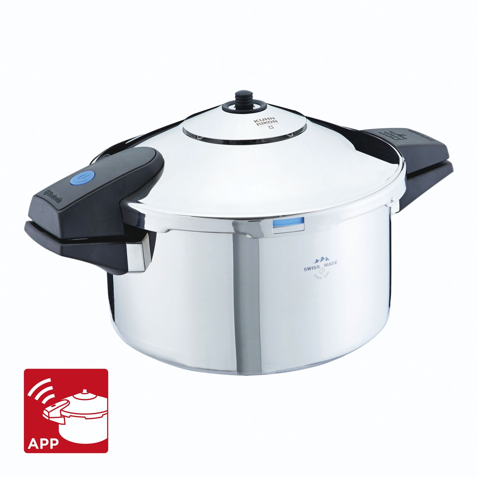 Kuhn Rikon Duromatic Comfort Stainless Steel Pressure Cooker with Side Grips 22 cm 4 Litre 