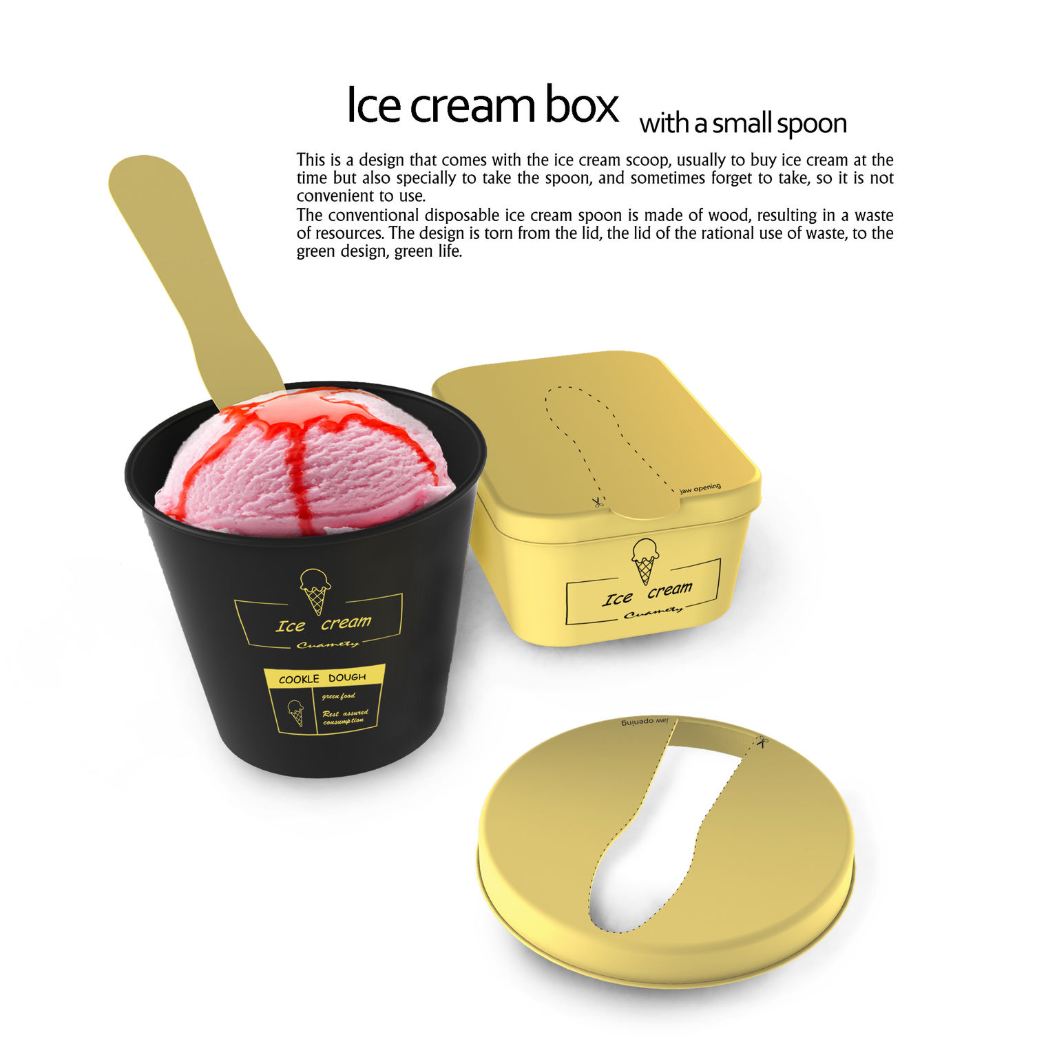 Ice cream box witha small | iF WORLD 