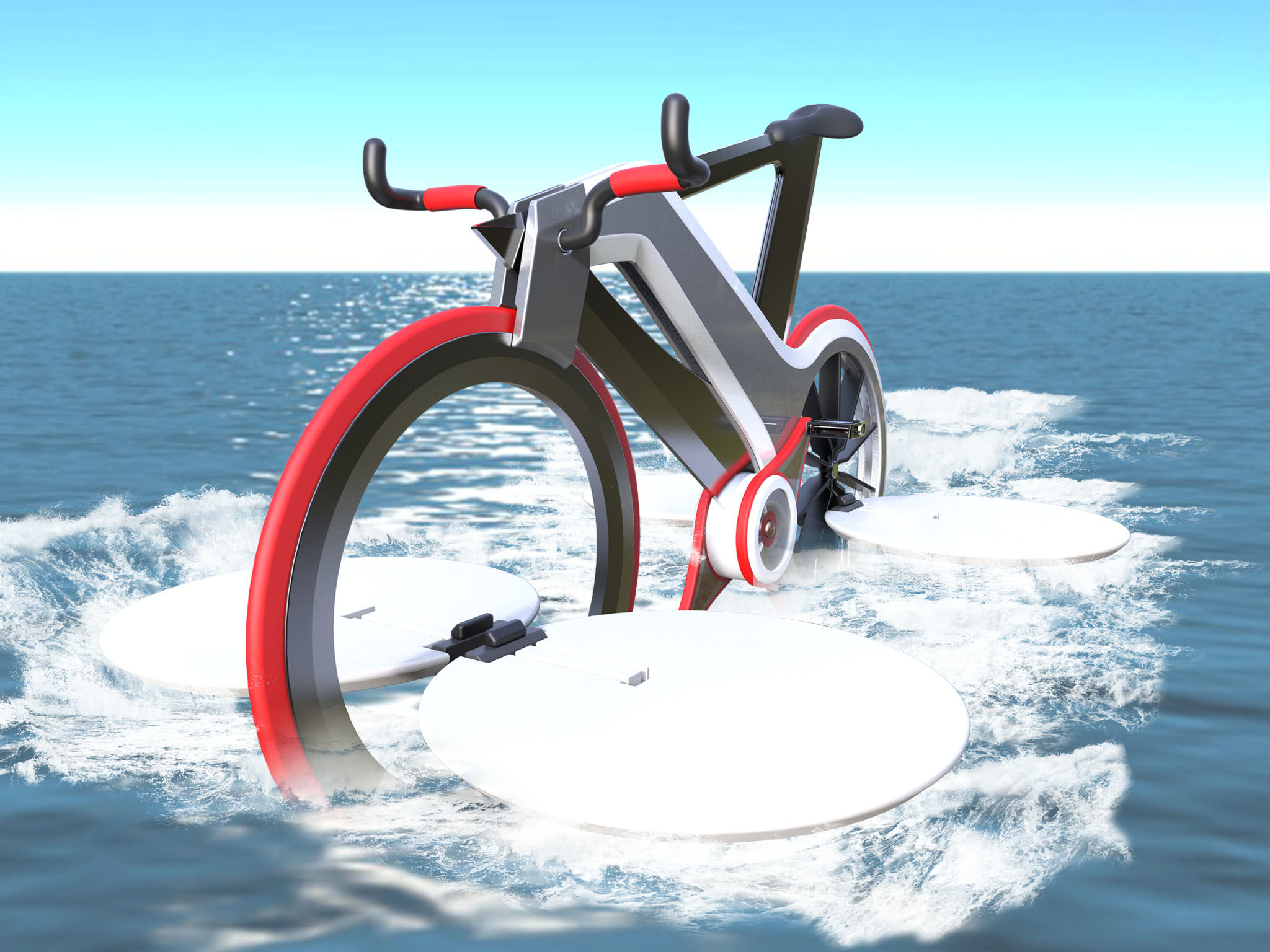 water bicycles