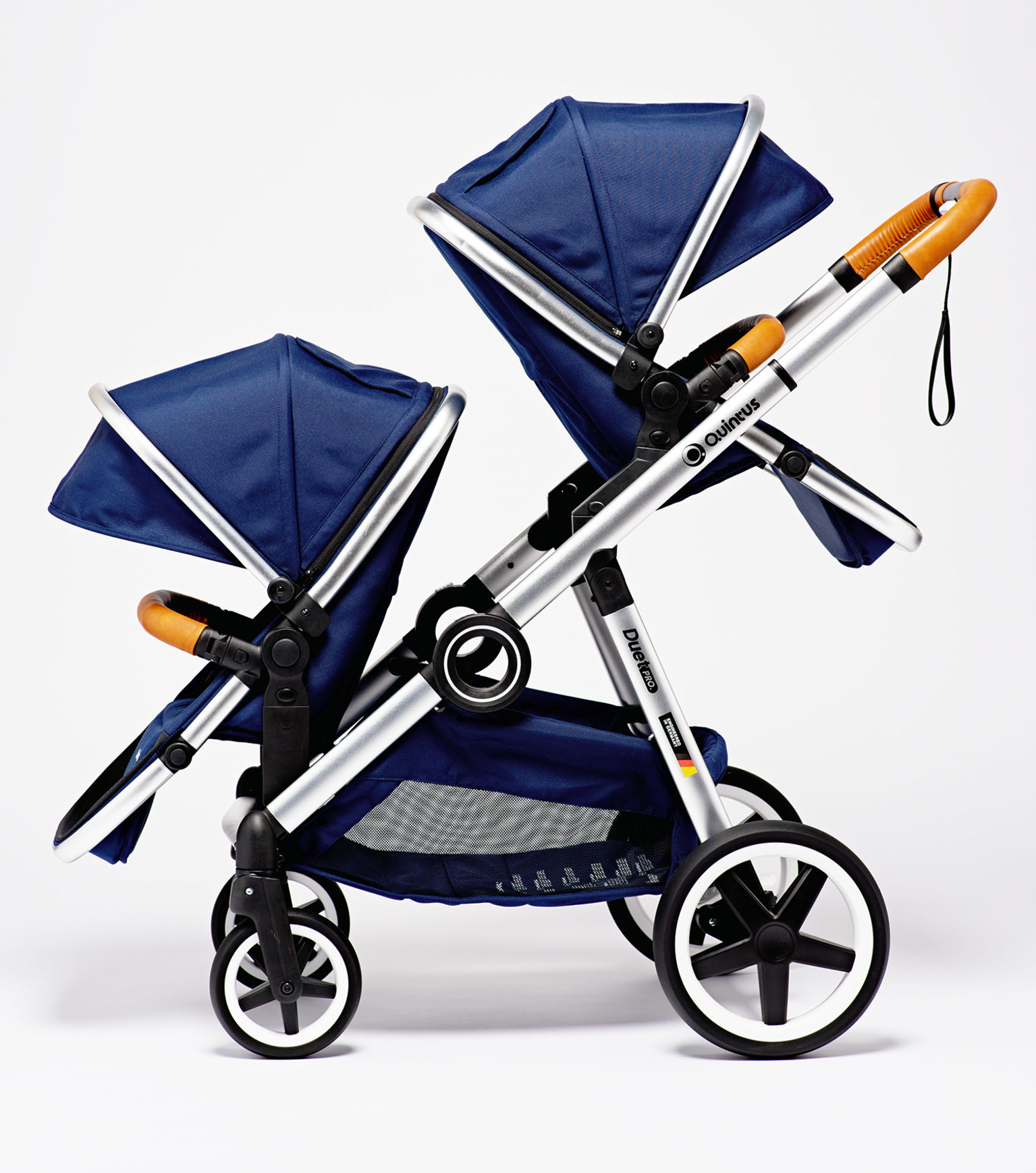 side by side double pram for newborn and toddler