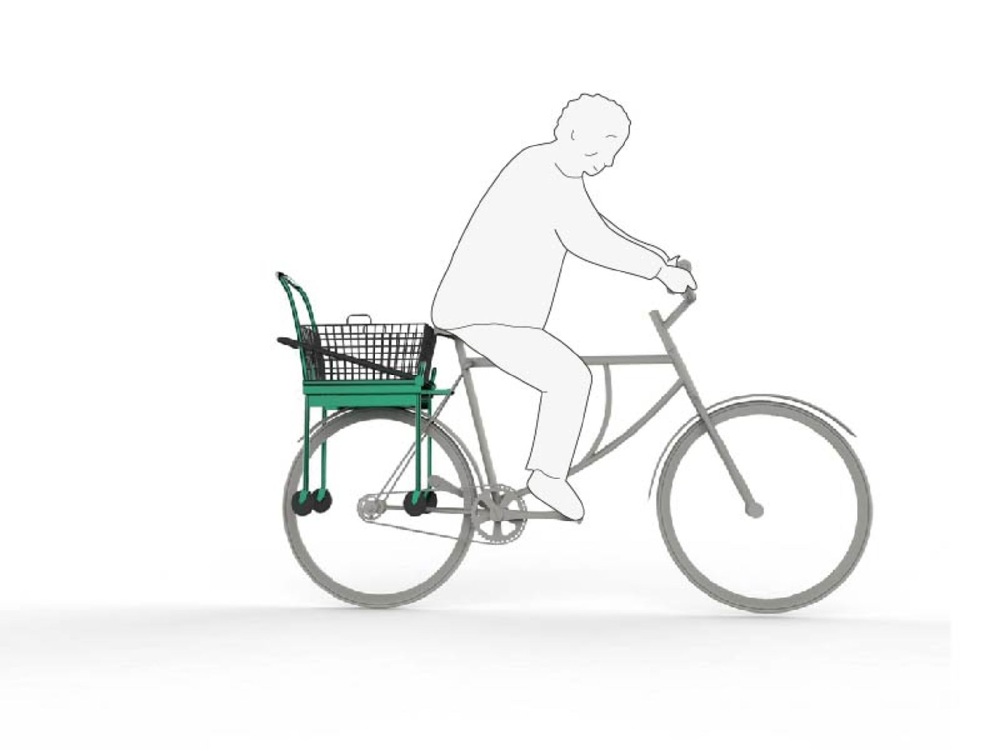 bicycle shopping basket