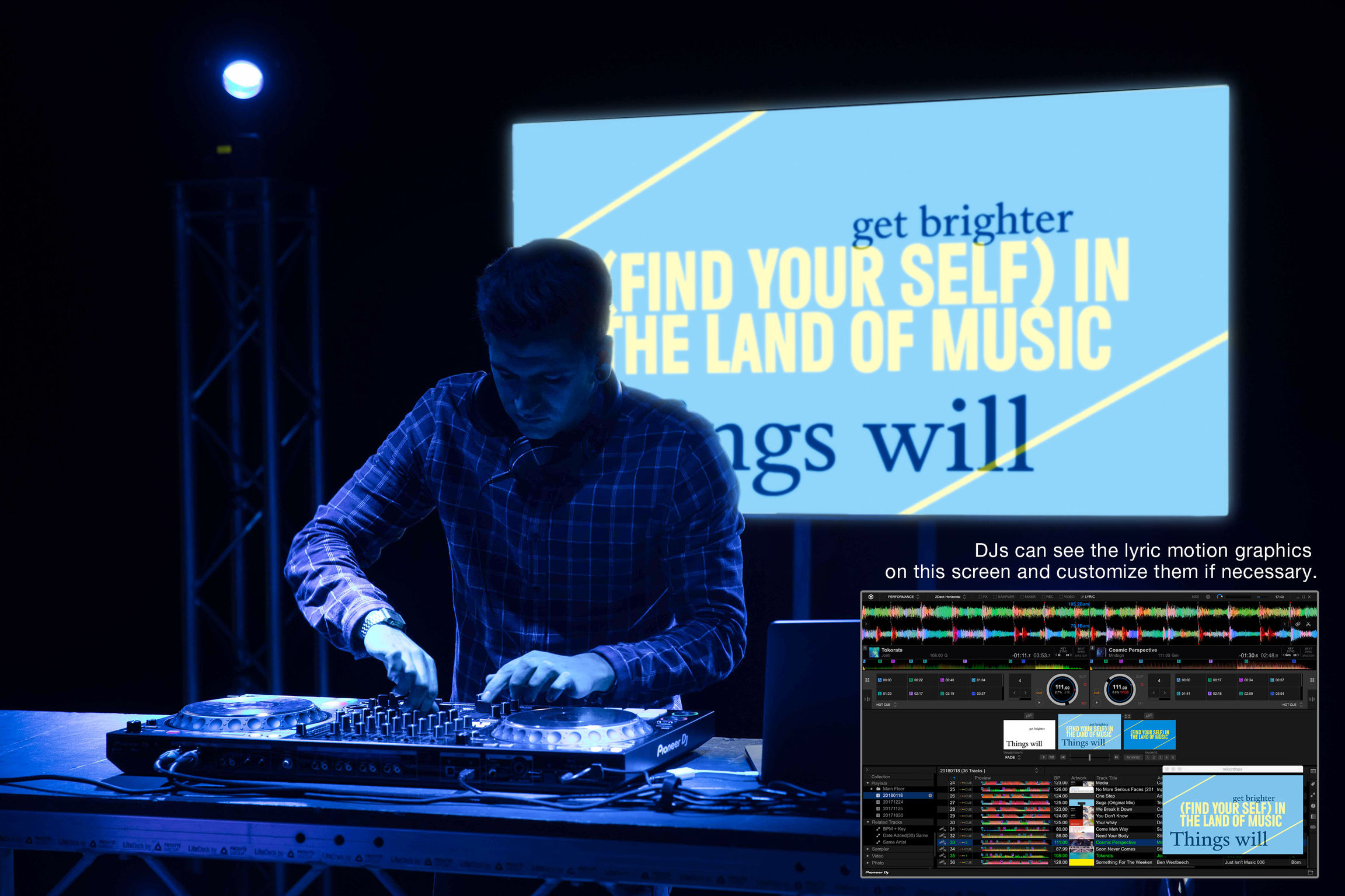 DJ’s total solution for audio/visual entertainment