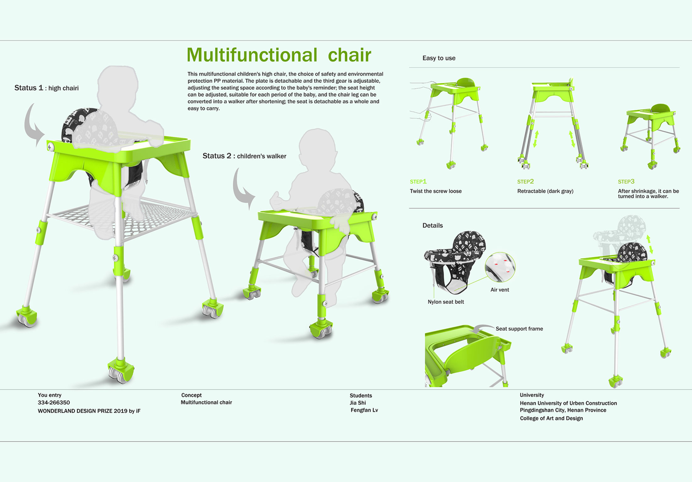 multifunction baby chair