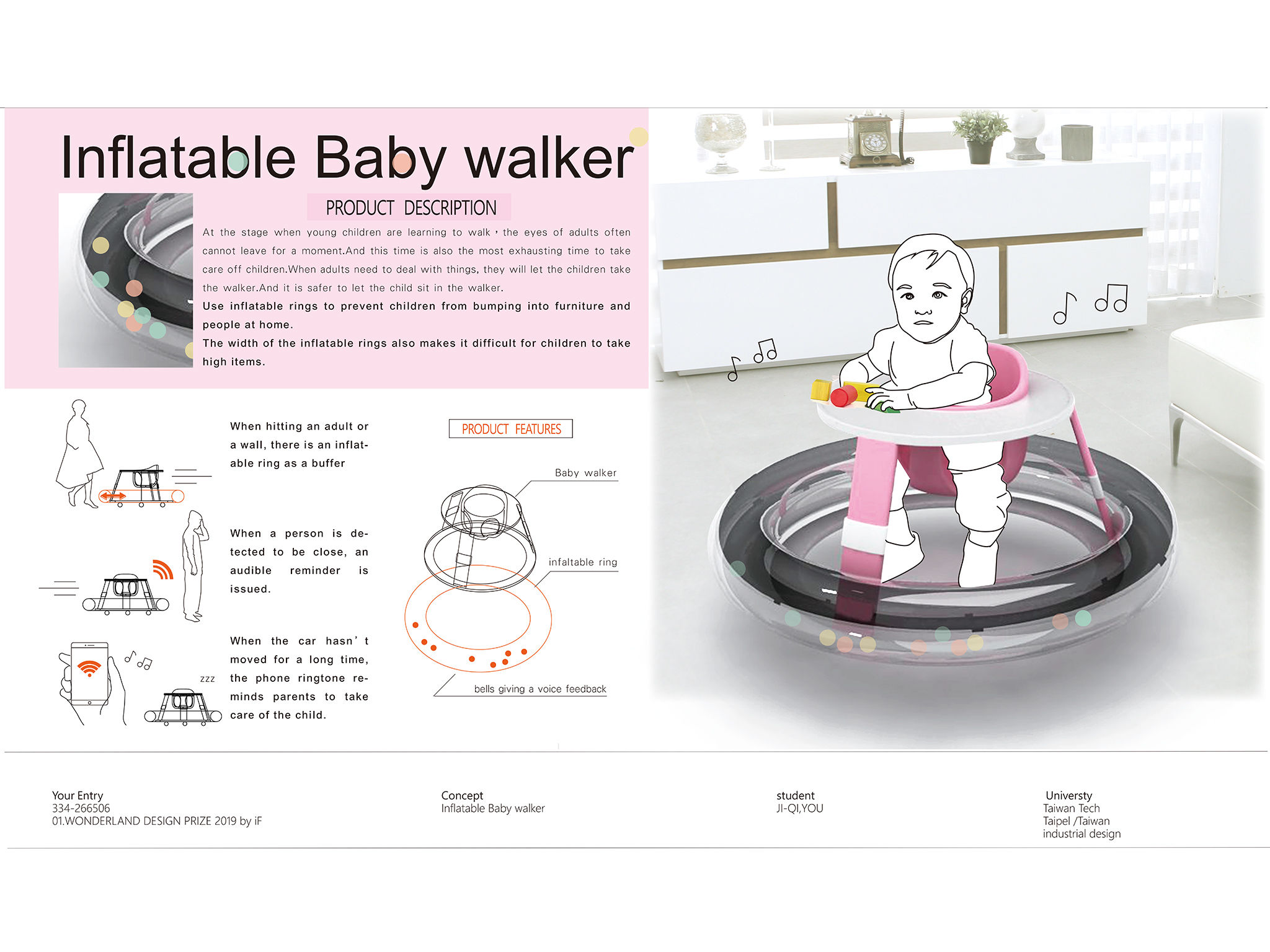 inflatable baby walker