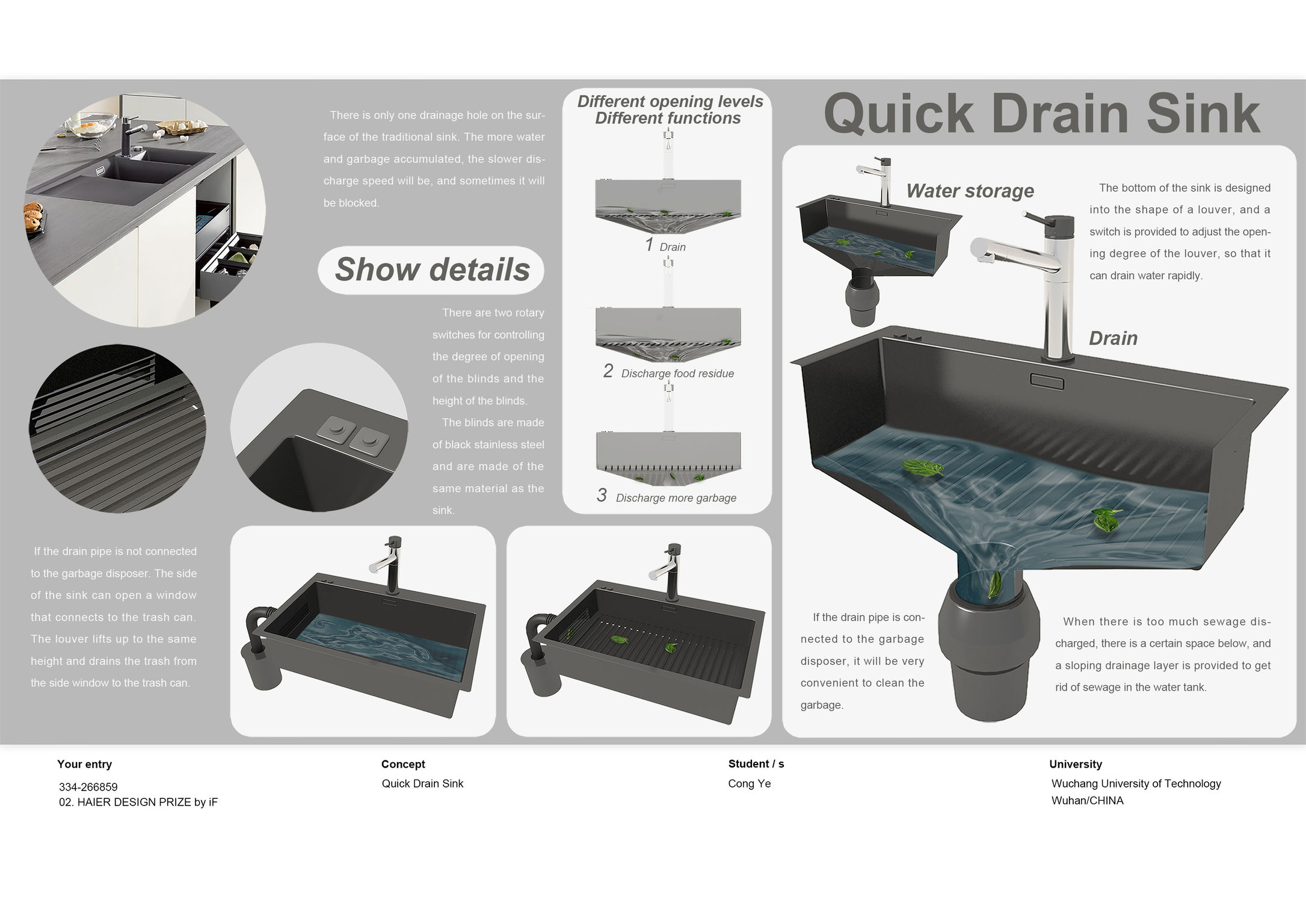 Quick Drain Sink IF WORLD DESIGN GUIDE   266859 01 334 266859 Kitchen Sink Quick Drain Sink 