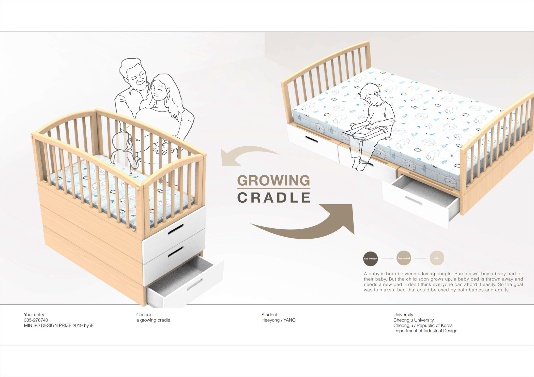 bed for cradle