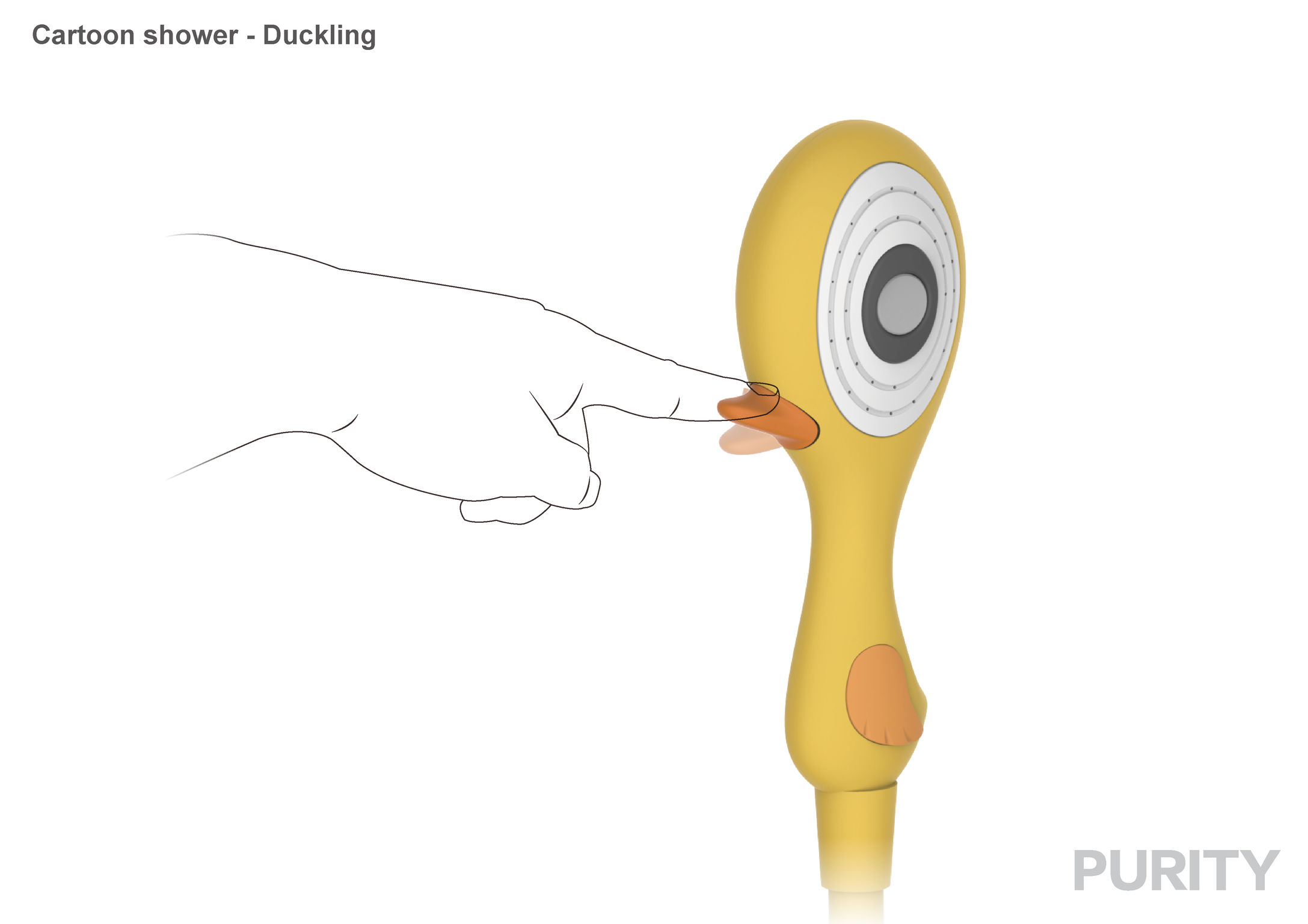 Cartoon shower - Duckling