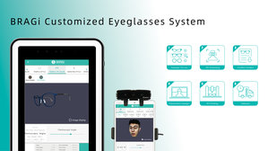 BRAGi customized eyeglasses system