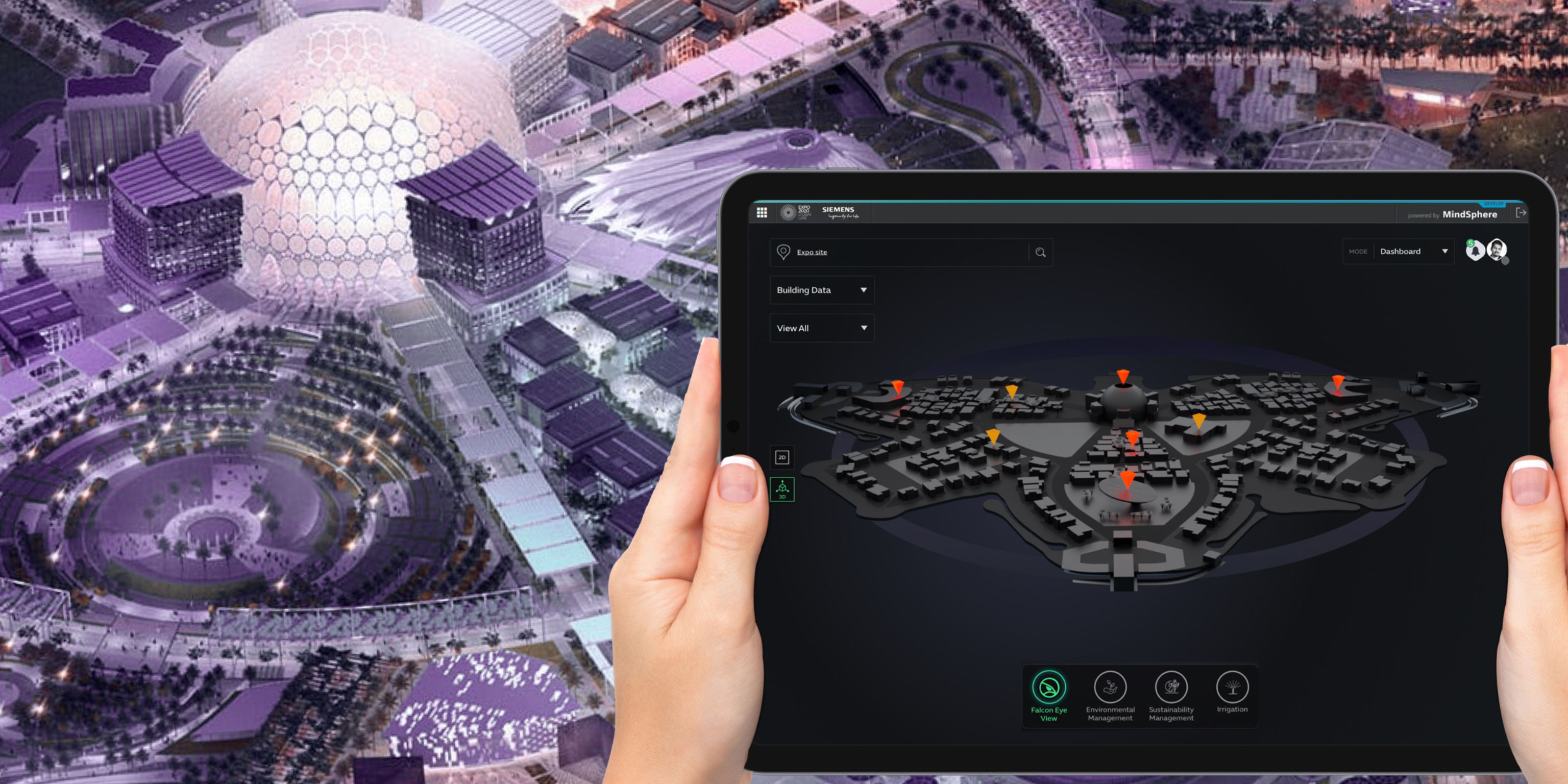 MindSphere Smart City App for Expo 2020 Dubai