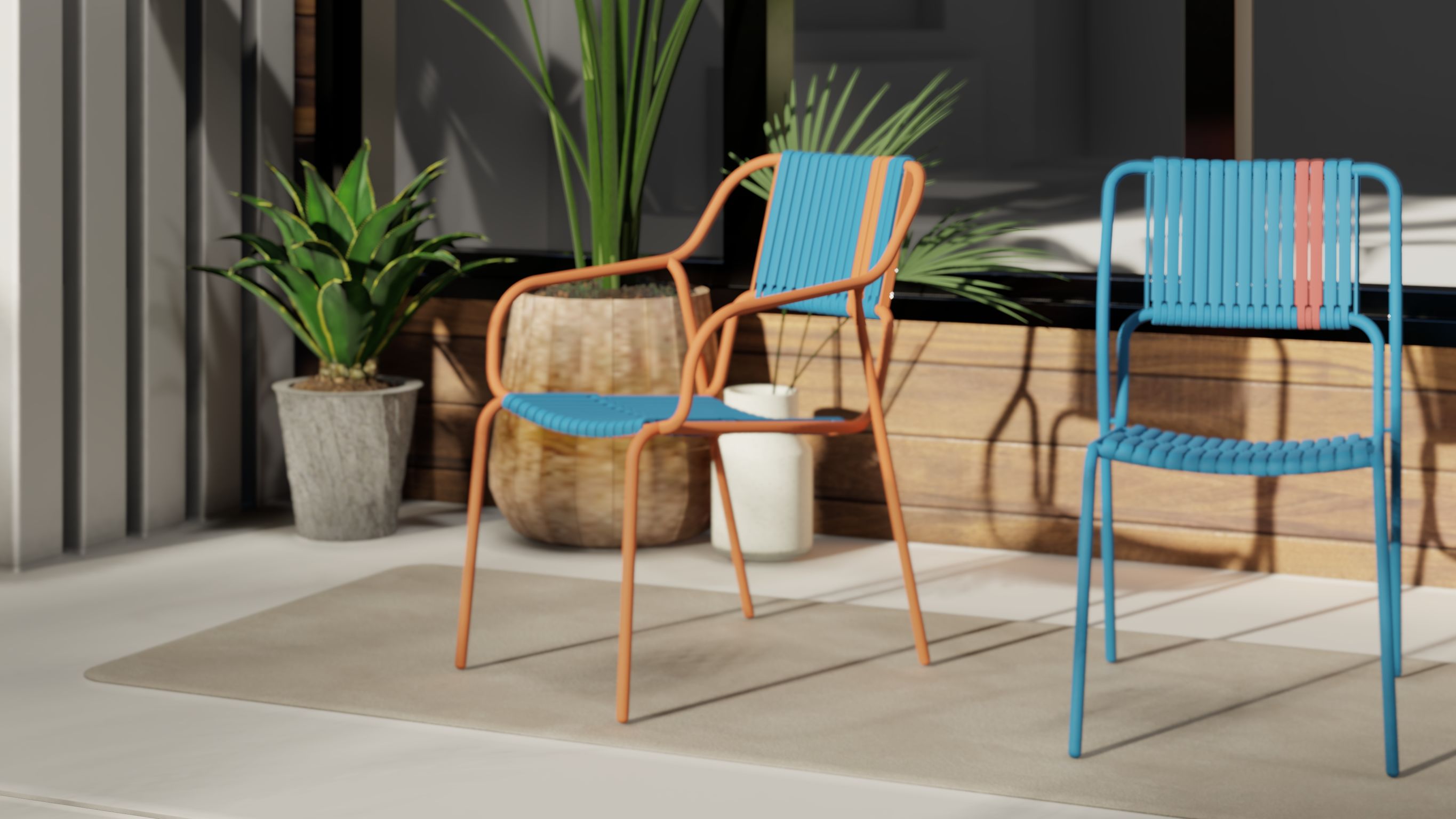 iF - “KADA” Plastic strip chair series