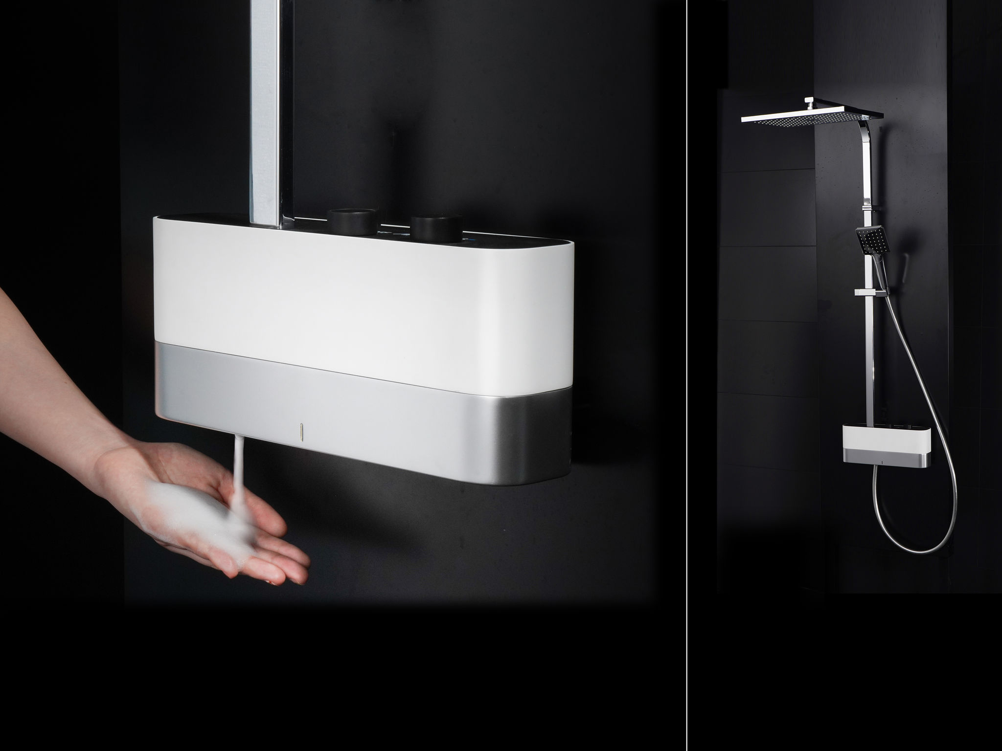 BUBBLE — Shower with soap dispenser