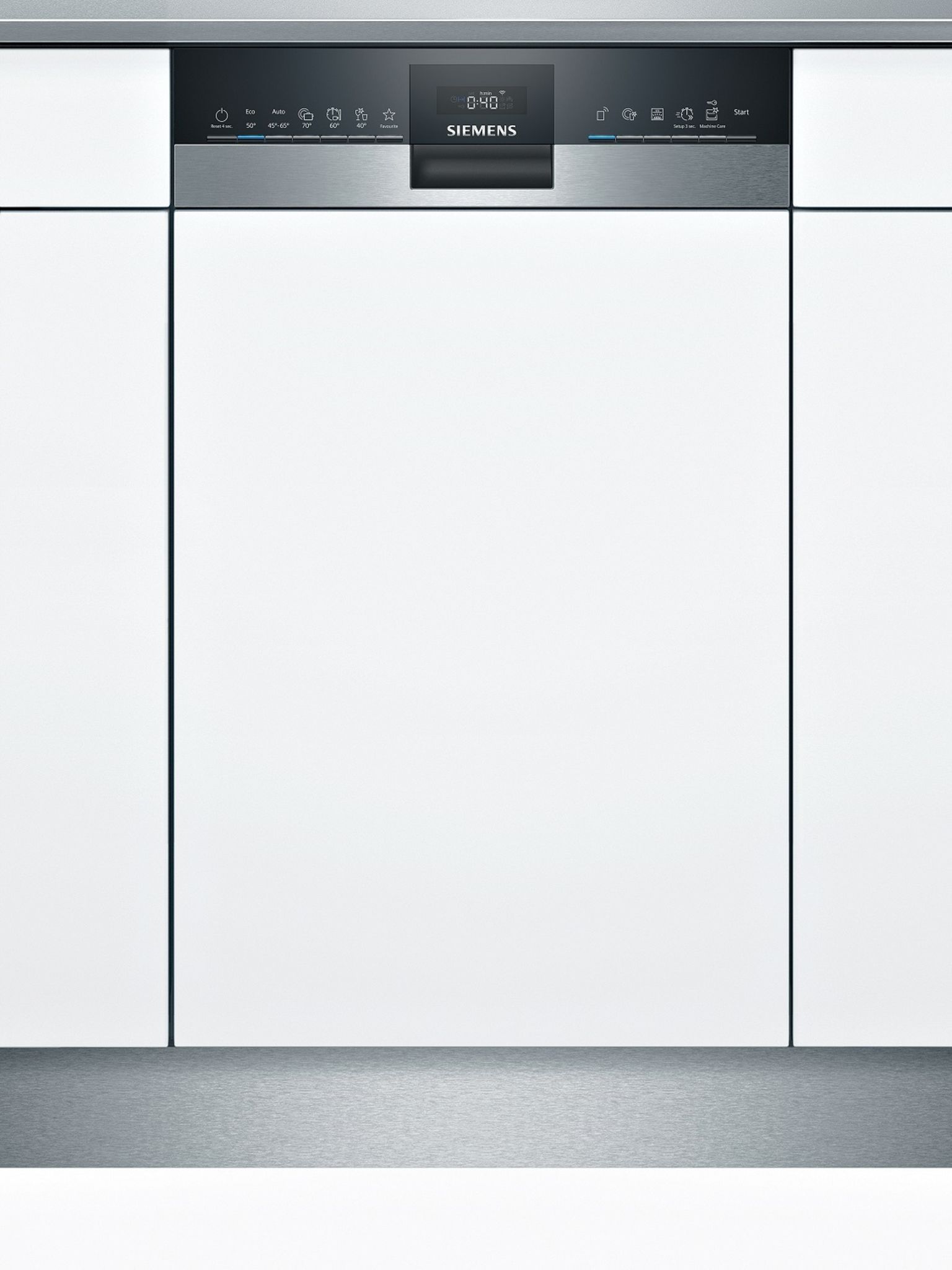 Siemens iQ500 partly integrated dishwasher