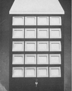 Lochkartenschrank für IBM  3 Lochkarten