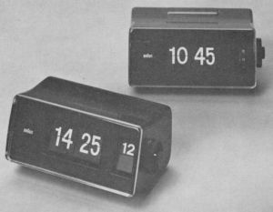 Digitaluhr, "Braun phase 2", 1 Ex. Batterie/Datum