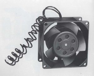 Axialer Schaltschrank Ventilator extra flach RQ 370 Reihe bis 345 m3/h 