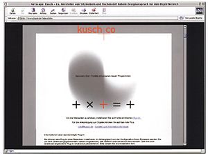 Internetauftritt von Kusch + Co