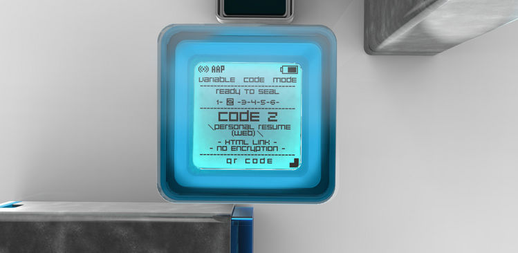 Variable 2D bar Code Seal