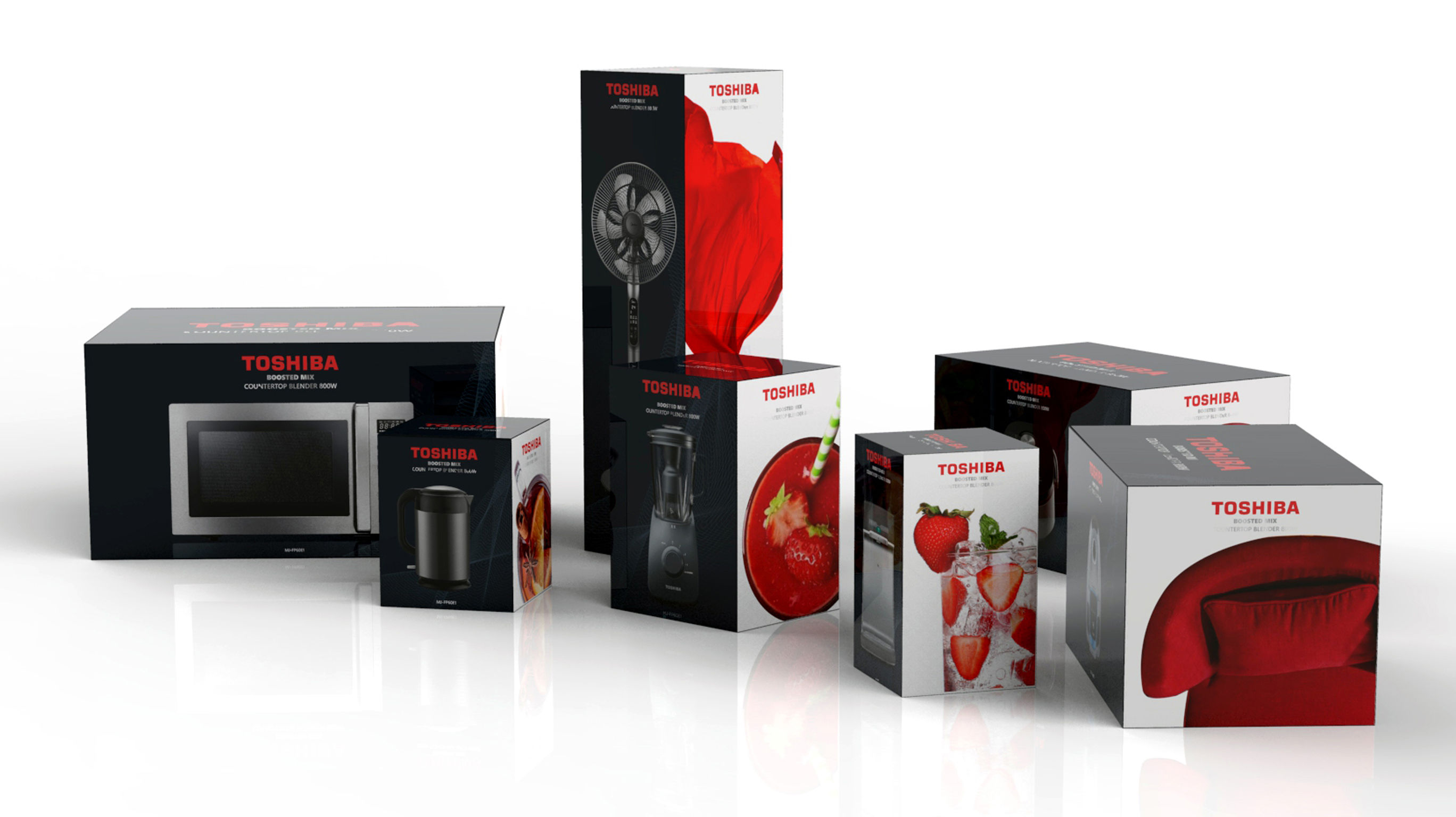 Toshiba Appliances Packaging Family
