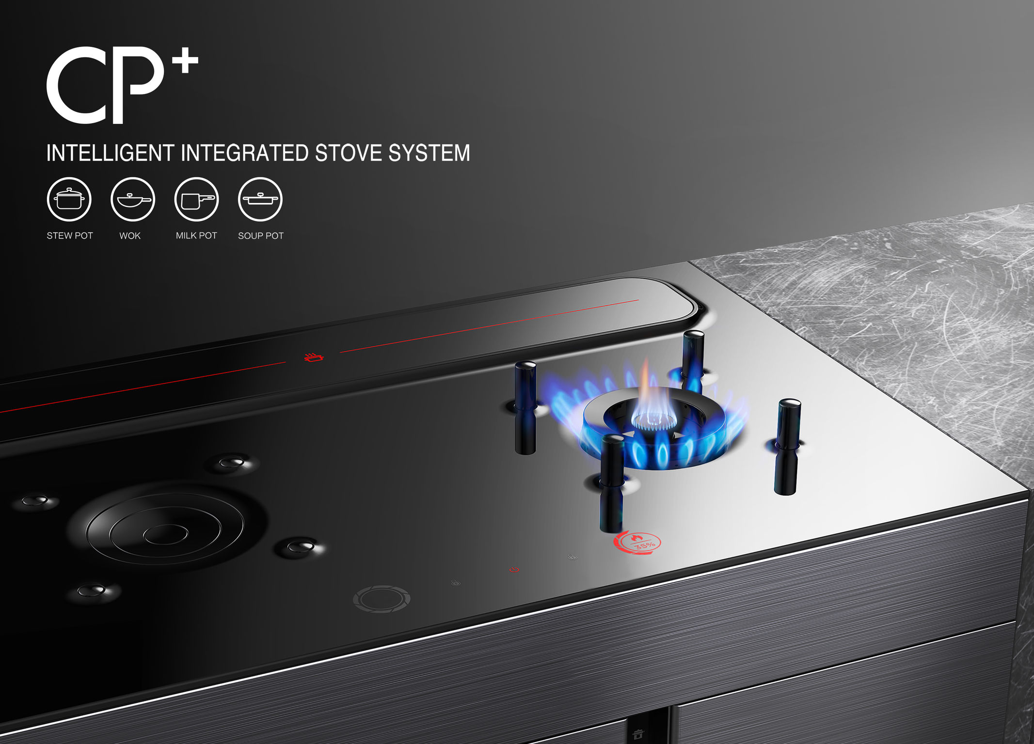 CP + intelligent integrated stove system