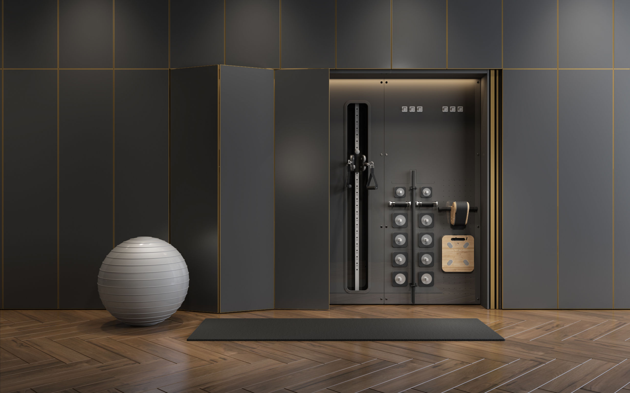 MODULAR HIGHLY-INTERGRATED HOME FITNESS SYSTEM