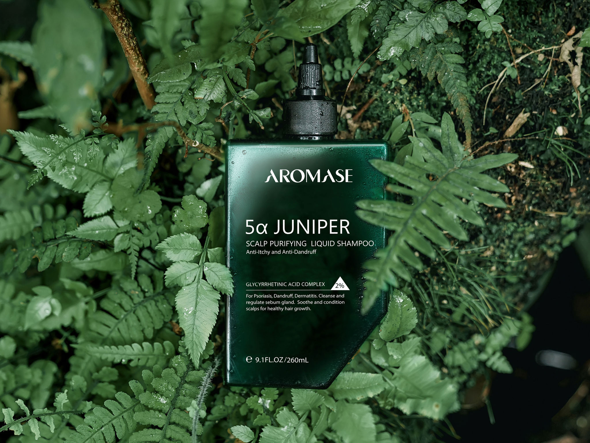 AROMASE-5α Juniper Scalp Purifying Liquid Shampoo