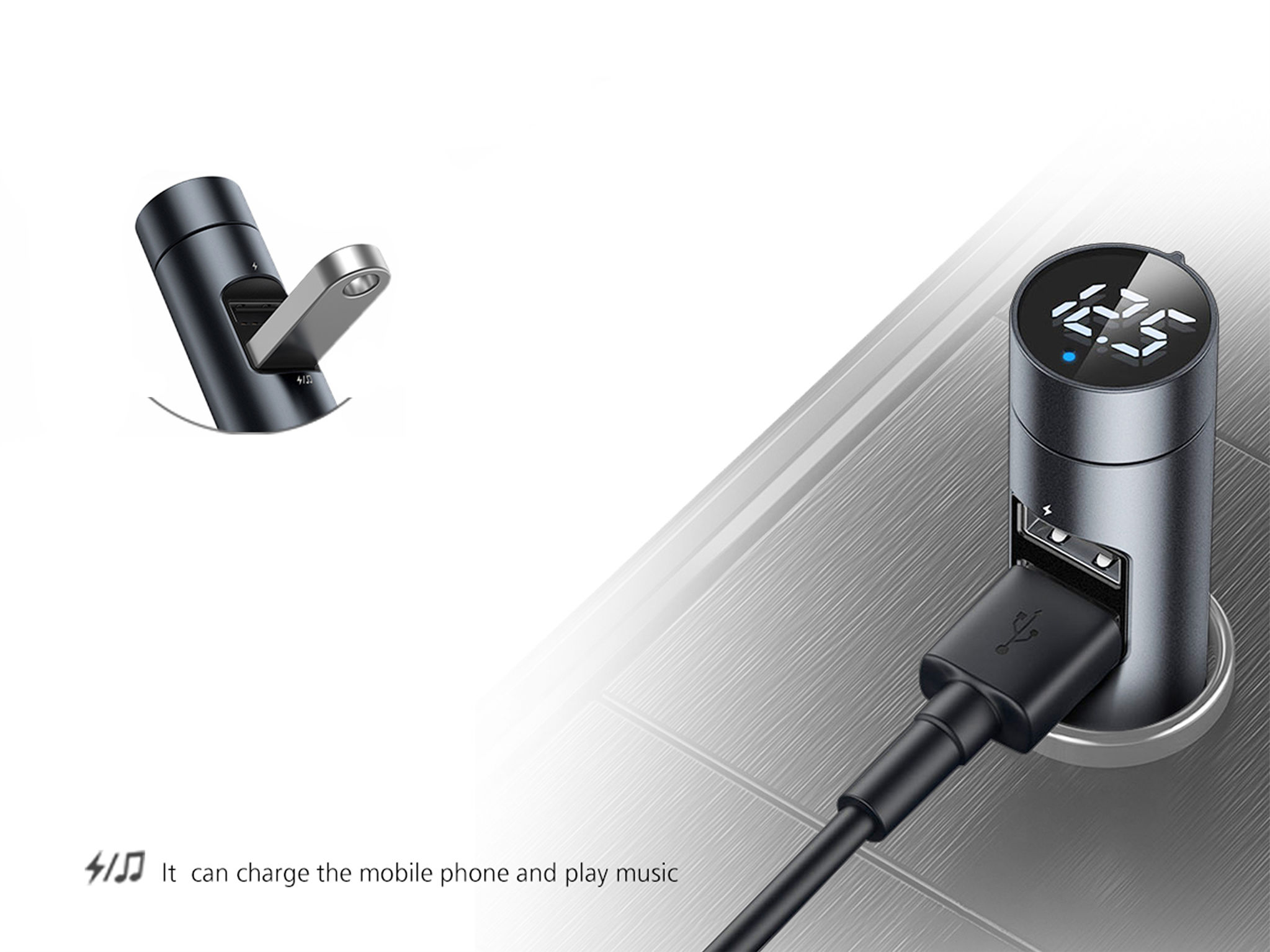 Energy Column Car Bluetooth MP3 Charger