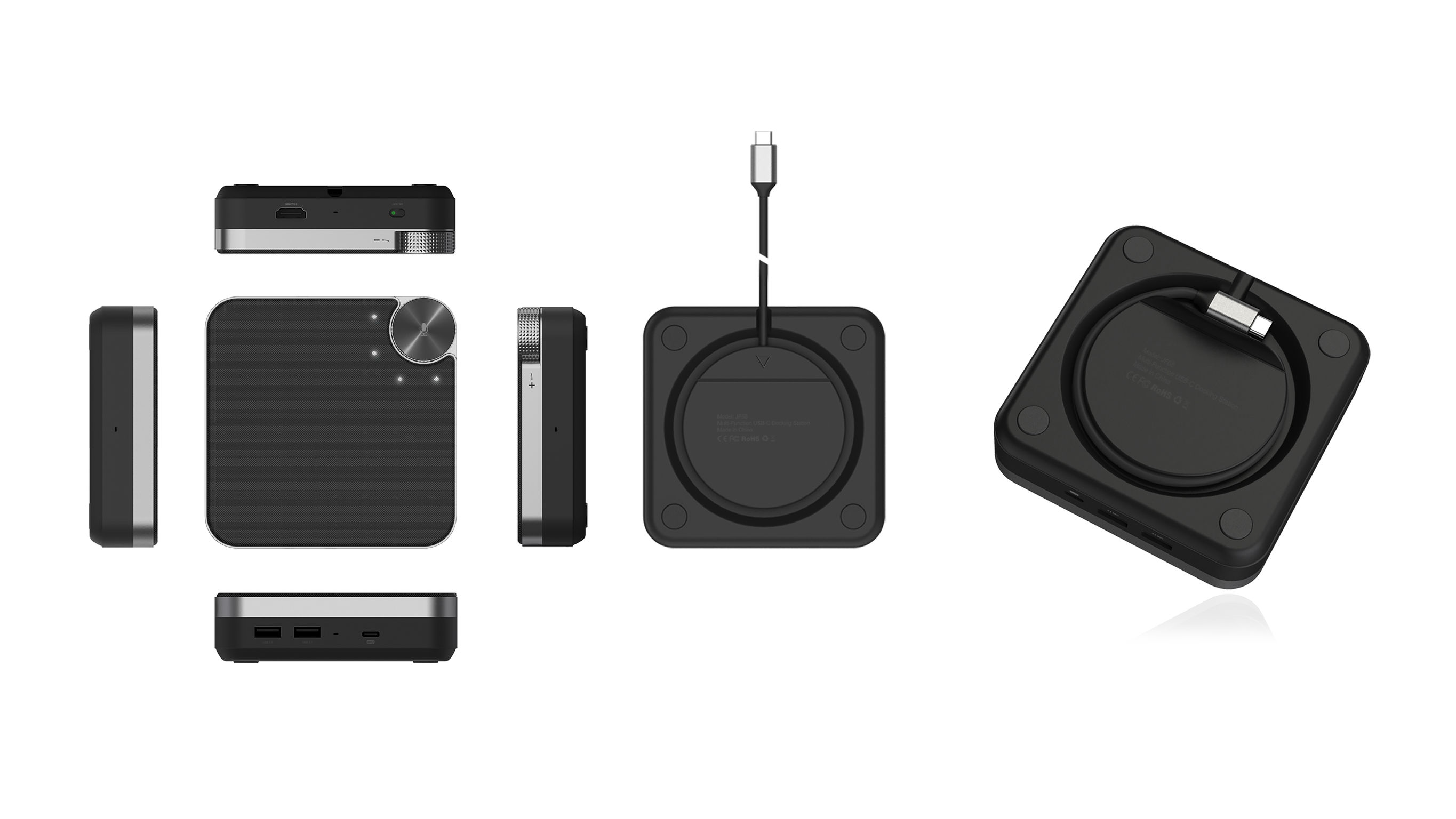 Square-Circle · Portable docking speaker