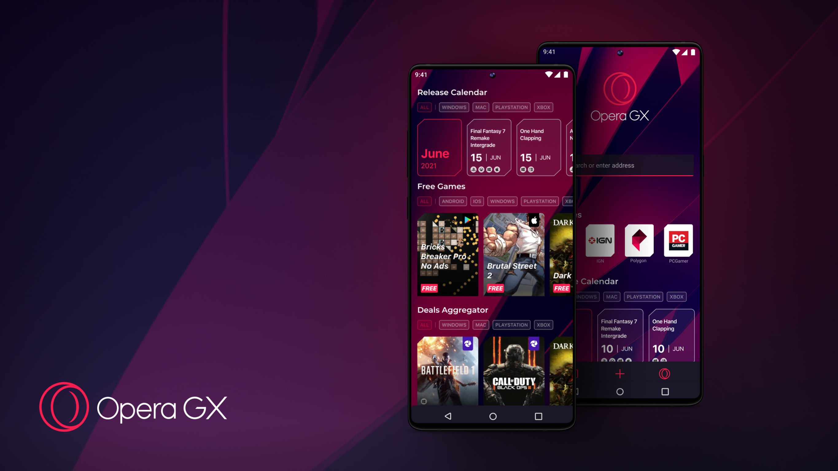 iF Design - Opera GX Mobile world's first mobile browser for gamers