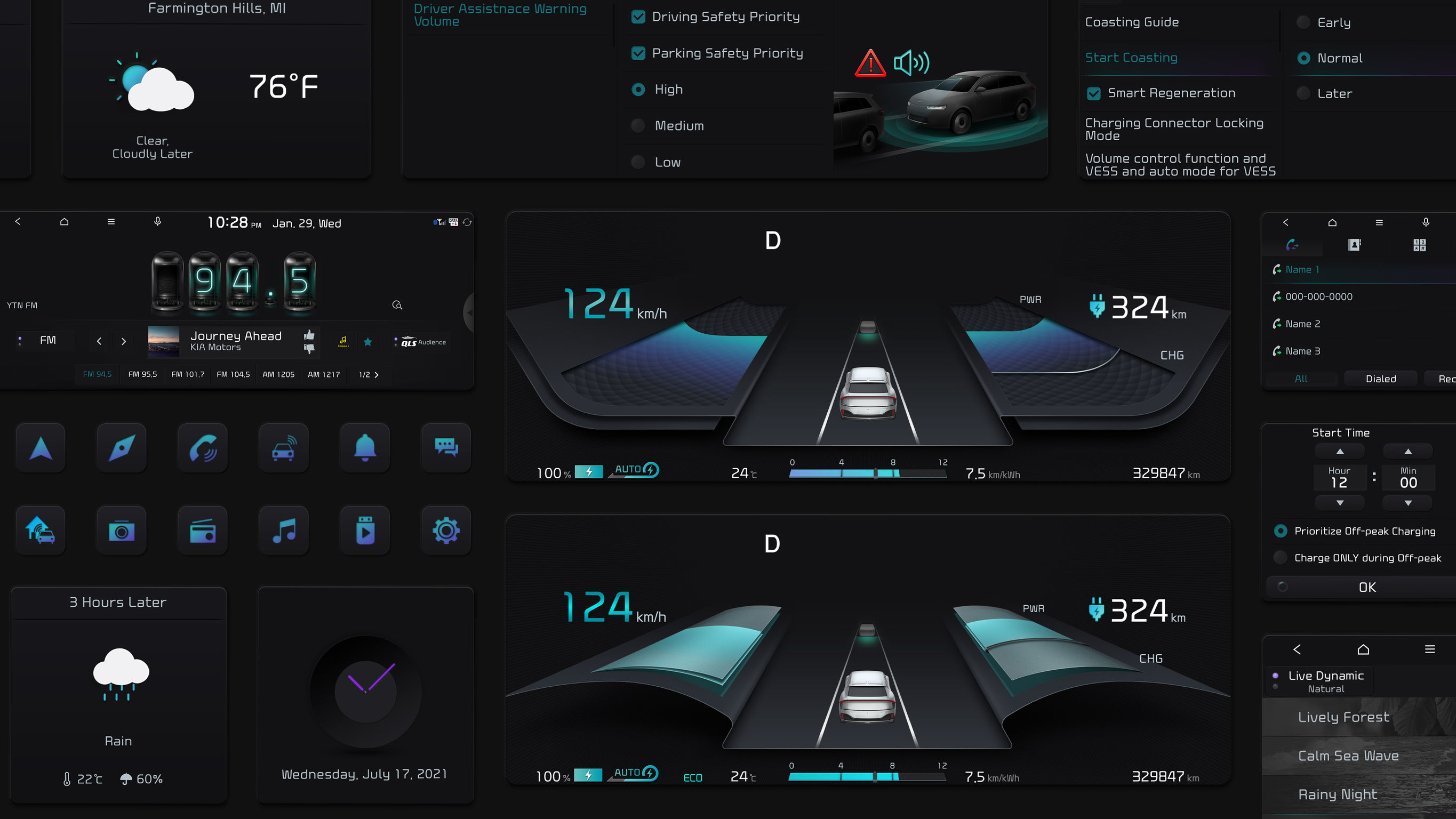 iF Design - KIA EV Infotainment System